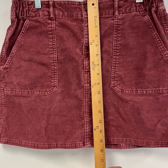 American Eagle Pink Corduroy Mini Skirt Sz. 12 - Picture 4 of 8